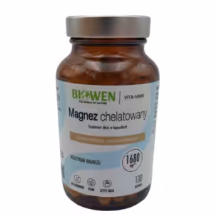 Biowen Magnez Chelatowany 850 mg diglicynian magnezu – 100 kapsułek