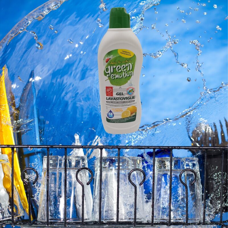 Green Emotion hipoalergiczny żel do zmywarki o świeżym zapachu cytryny 650 - obrazek 4