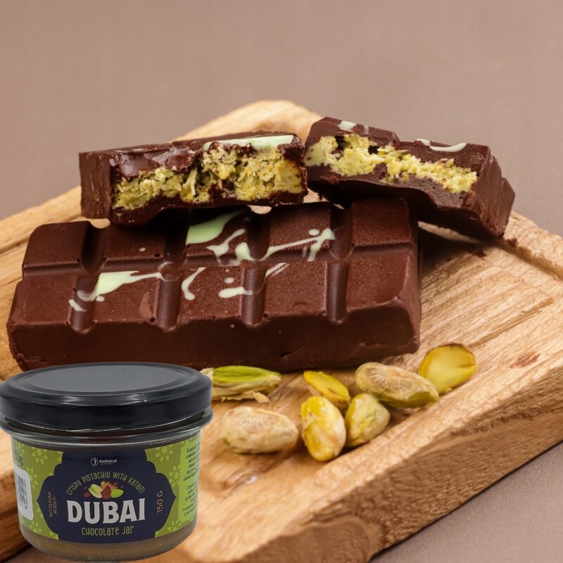 Dubai Chocolate Jar 150g Deser dubajski czekoladowy Czekolada dubajska - obrazek 3