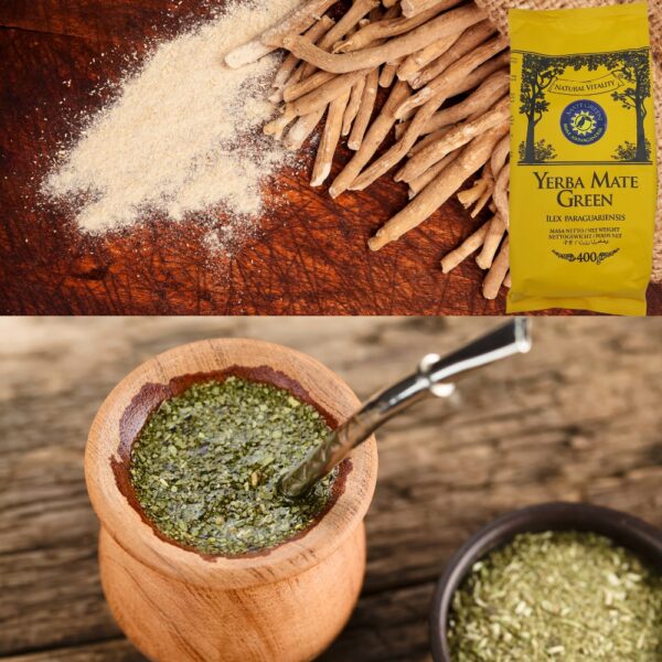 Yerba Mate Green Brave Ashwagandha 400 owocowa brazylijska yerba mate green - obrazek 3