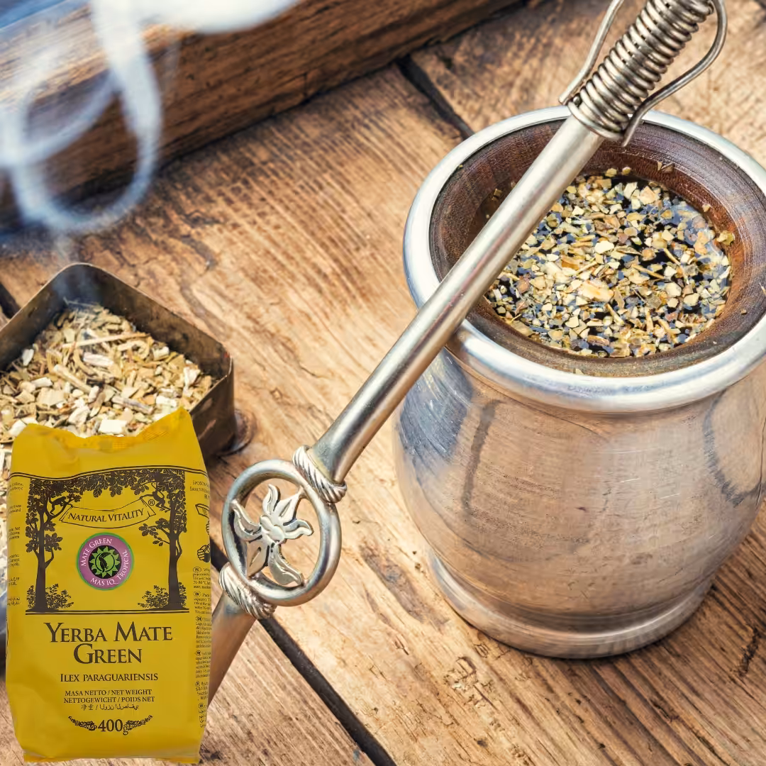 Yerba Mate Green Mas IQ Tropical 400g najlepsza owocowa MOC Tropików - obrazek 4