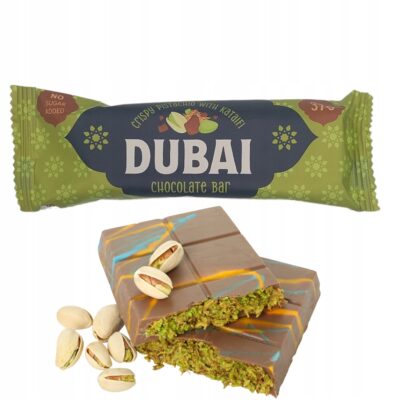 Dubai Chocolate Bar 37g Krukam Baton dubajski czekoladowy w wersji FIT