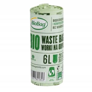 Worki na odpady organiczne i zmieszane 6L, 20szt. kompost, MaxAir II BioBag