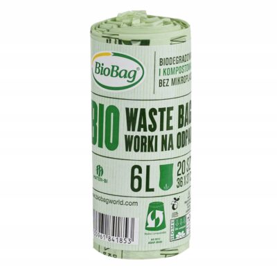 Worki na odpady organiczne i zmieszane 6L, 20szt. kompost, MaxAir II BioBag