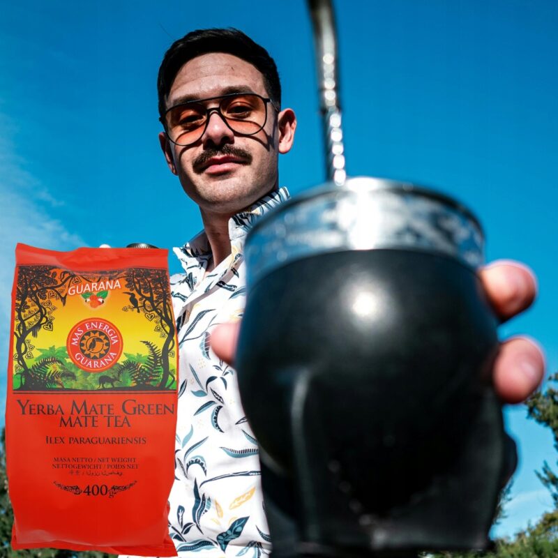 Yerba Mate Green MAS ENERGIA GUARANA 400g zielona yerba mate moc bez gorycz - obrazek 3