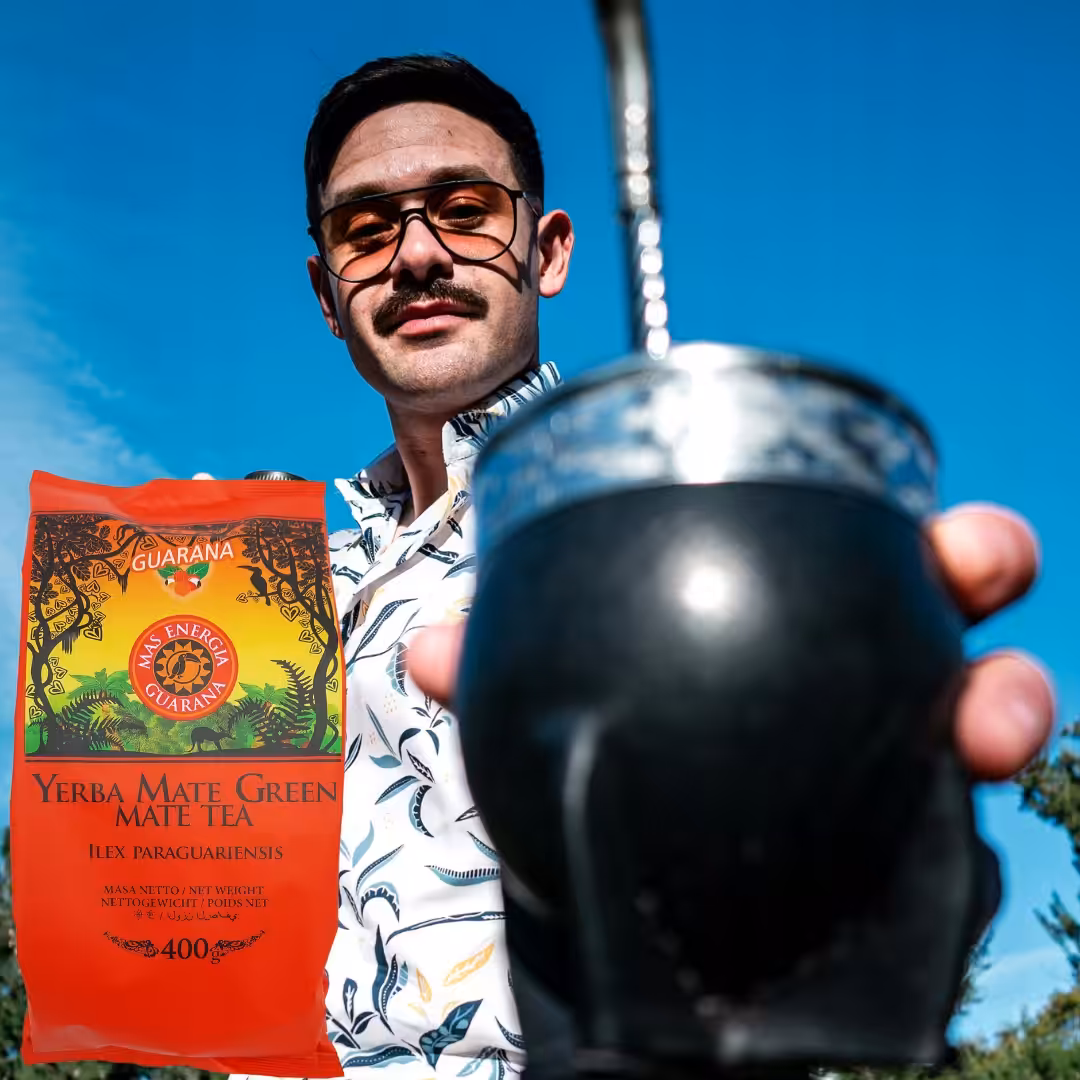 Yerba Mate Green MAS ENERGIA GUARANA 400g zielona yerba mate moc bez gorycz - obrazek 3