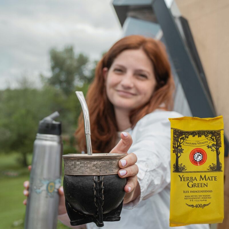 Yerba Mate Green Energy zielona yerba 400g Energia kofeina - Owoce Zioła - obrazek 3
