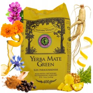 Yerba Mate Green Mas IQ Tropical 400g najlepsza owocowa MOC Tropików