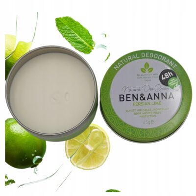 Ben Anna dezodorant w kremie naturalny dezodorant Persian Lime w puszce 45g