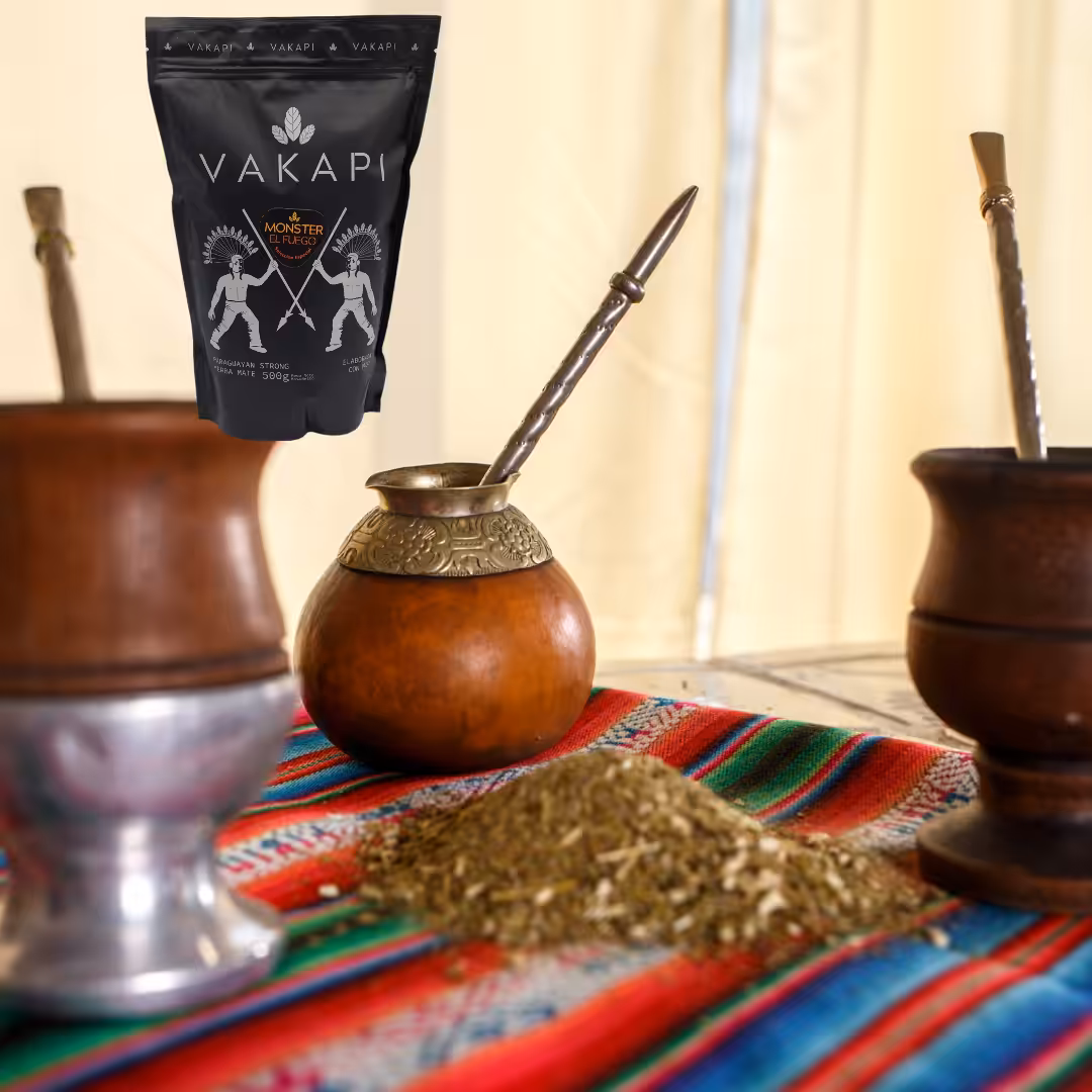 Yerba Mate Vakapi MONSTER El FUEGO 500g Poczwórna moc kofeiny Najmocniejsza - obrazek 5