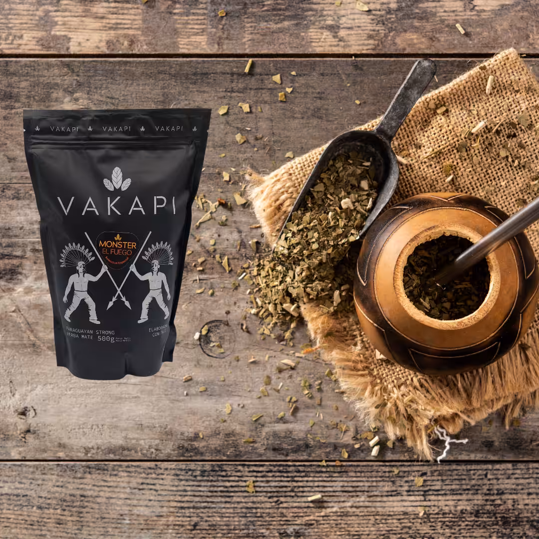 Yerba Mate Vakapi MONSTER El FUEGO 500g Poczwórna moc kofeiny Najmocniejsza - obrazek 6