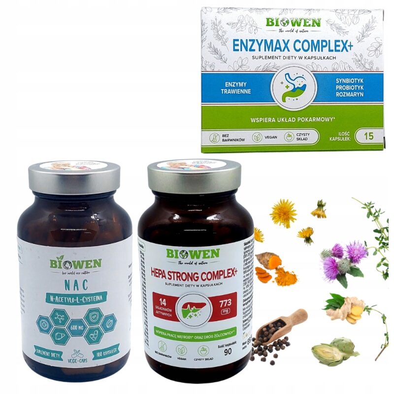 Biowen Hepa Strong complex + NAC 600mg + GRATIS blister Enzymy Complex