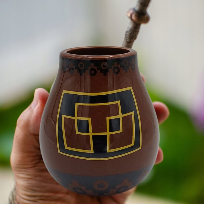 Matero Ceramiczne PERU 350ml Kubek do yerba mate, Naczynko do Yerba Mate - obrazek 2