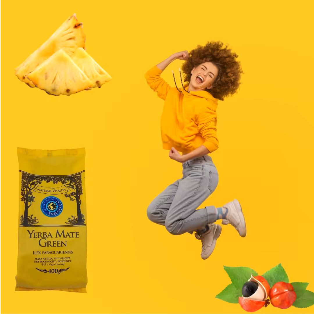 Yerba Mate Green Energetico Energia 400g soczysty Ananas KATUAVA Guarana - obrazek 4
