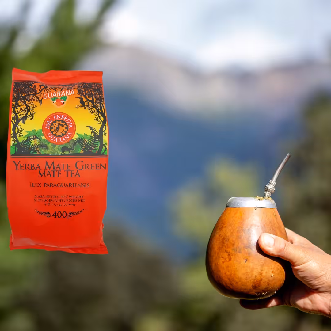 Yerba Mate Green MAS ENERGIA GUARANA 400g zielona yerba mate moc bez gorycz - obrazek 4