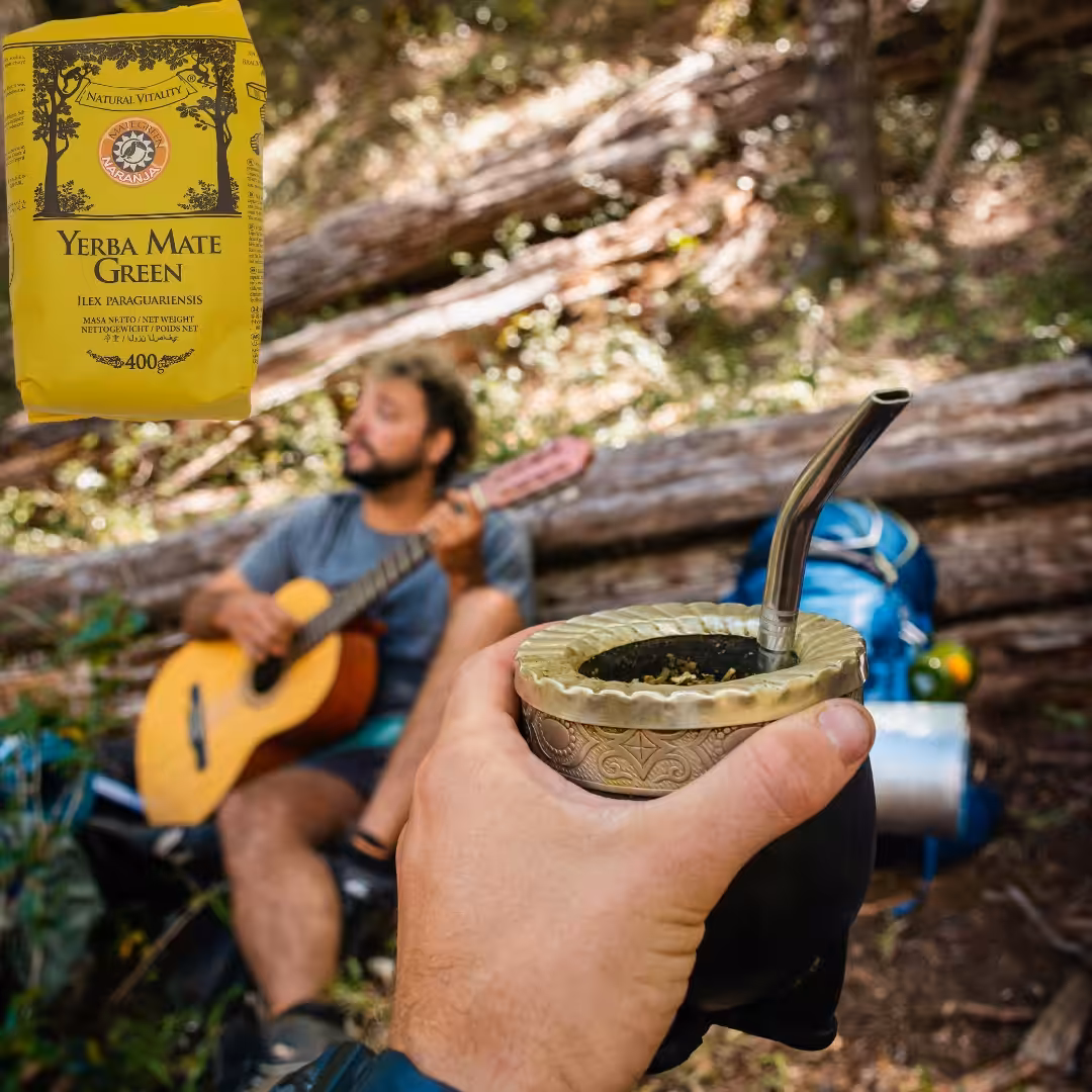 Yerba Mate Green Orange Naranja Terere orzeźwienie 400g yerba pomarańczowa - obrazek 4