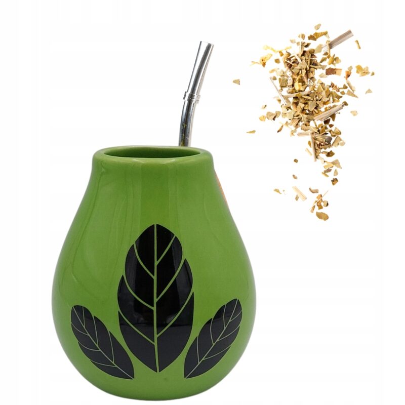 Naczynie ceramiczne matero Mate Green Luka Hoja Green 350 Naczynie do yerba