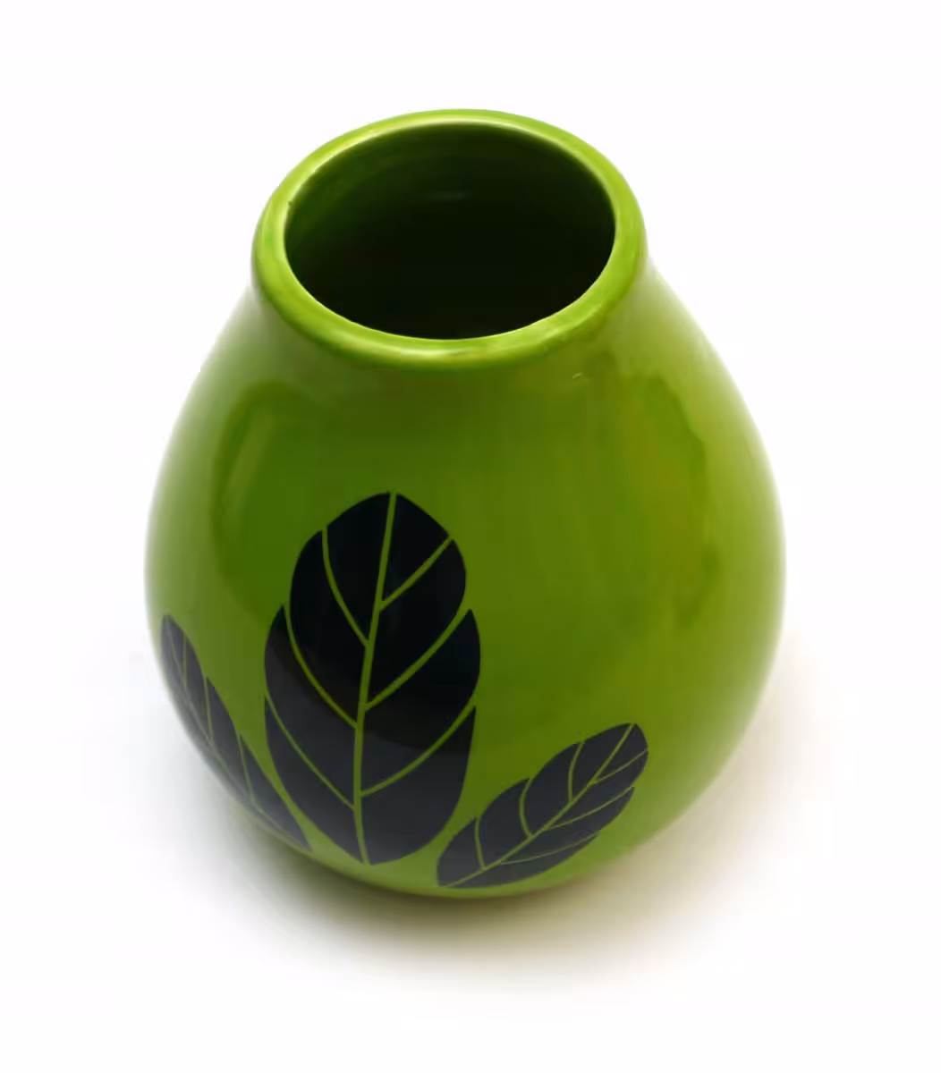 Naczynie ceramiczne matero Mate Green Luka Hoja Green 350 Naczynie do yerba - obrazek 2