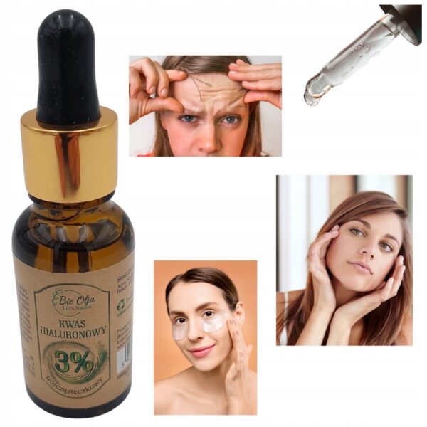 BioOlja Kwas HIALURONOWY 3% Serum 30ml TRÓJAKTYWNY Głębokie Nawilżanie skór