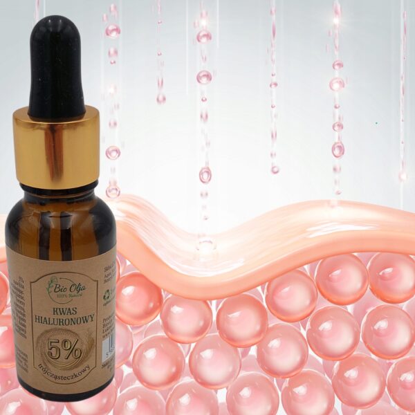 BIoolja Kwas HIALURONOWY 5 % Trójcząsteczkowy 30ml nawilżające serum - obrazek 5