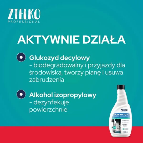 ZIELKO Płyn myjący do mopów bezprzewodowych Bez smug i zacieków na 100cykli - obrazek 3