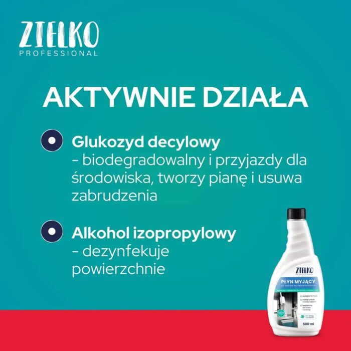ZIELKO Płyn myjący do mopów bezprzewodowych Bez smug i zacieków na 100cykli - obrazek 3