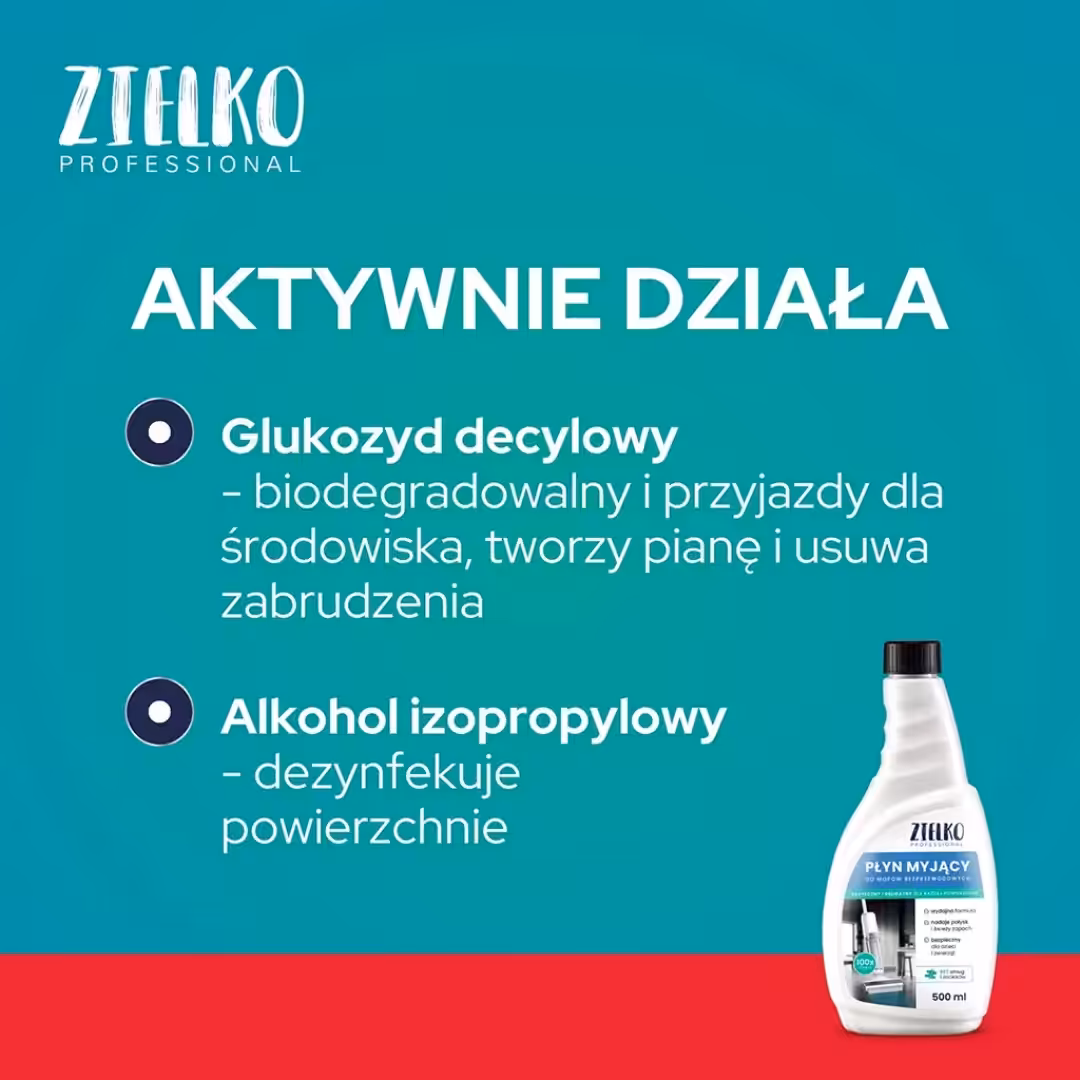 ZIELKO Płyn myjący do mopów bezprzewodowych Bez smug i zacieków na 100cykli - obrazek 3