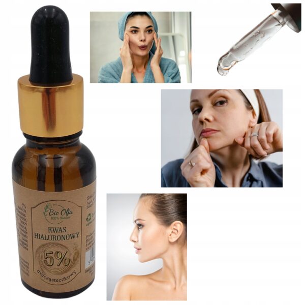 BIoolja Kwas HIALURONOWY 5 % Trójcząsteczkowy 30ml nawilżające serum