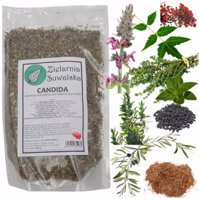 Mieszanka ziołowa Zielarnia Suwalska Candida Stop 200g zioła do zaparzania