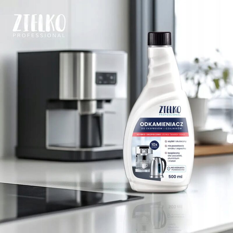 Odkamieniacz do ekspresów i czajników w płynie Zielko 500 ml na 10 x cykli - obrazek 3