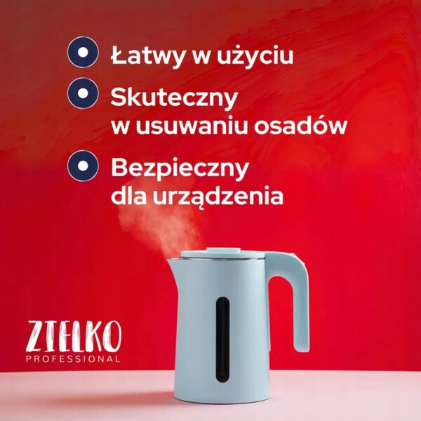 Odkamieniacz do ekspresów i czajników w płynie Zielko 500 ml na 10 x cykli - obrazek 2