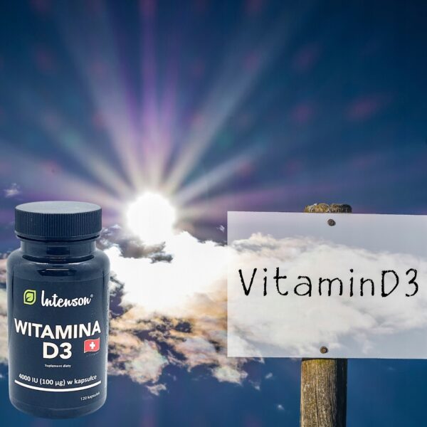 Intenson Witamina D3 4000 IU 120 kaps. Witamina d3 dla seniorów Duża dawka - obrazek 5