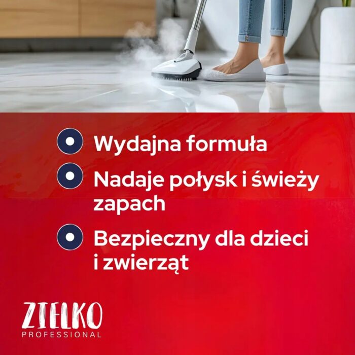 ZIELKO Płyn myjący do mopów bezprzewodowych Bez smug i zacieków na 100cykli - obrazek 4