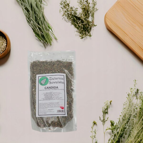 Mieszanka ziołowa Zielarnia Suwalska Candida Stop 200g zioła do zaparzania - obrazek 3