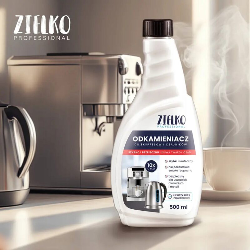 Odkamieniacz do ekspresów i czajników w płynie Zielko 500 ml na 10 x cykli - obrazek 5