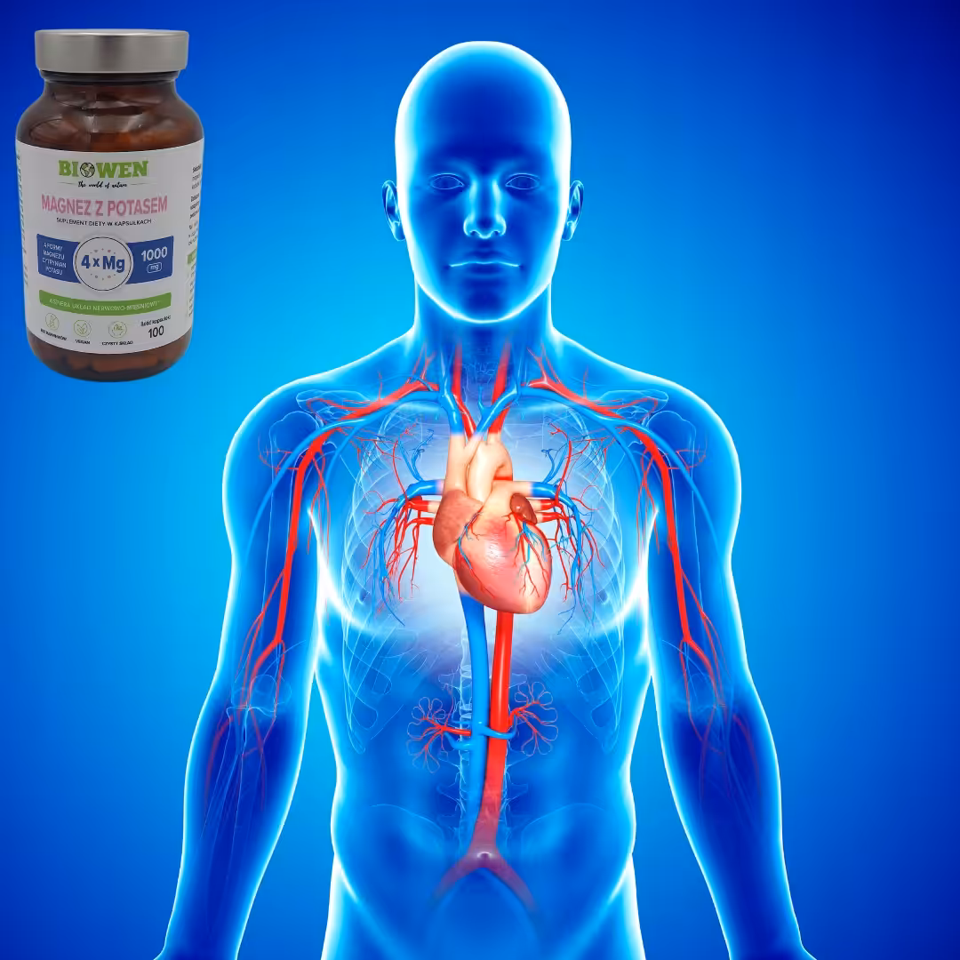 Biowen Magnez z Potasem 1000 mg 4 formy magnezu - 100 kapsułek - obrazek 5