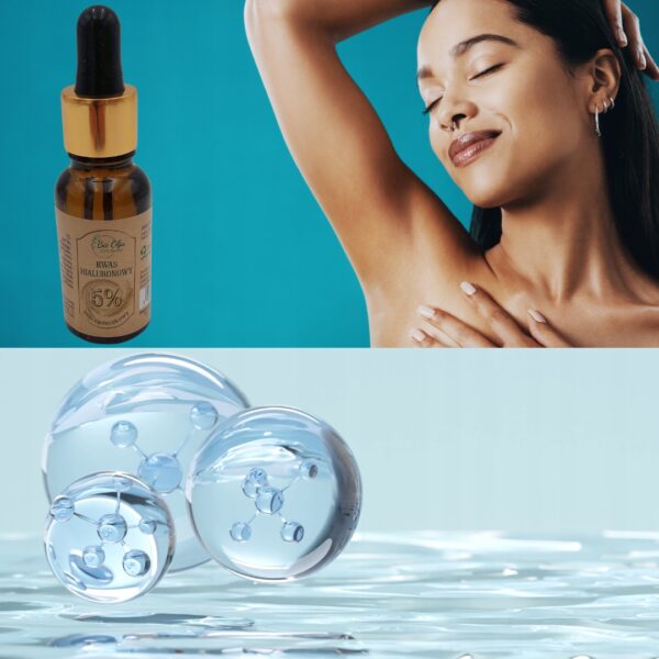 BIoolja Kwas HIALURONOWY 5 % Trójcząsteczkowy 30ml nawilżające serum - obrazek 4