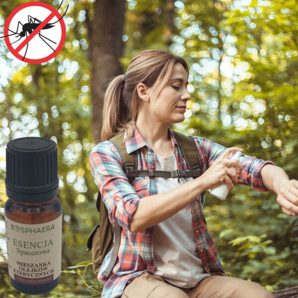 Esencja spacerowa Na komary, Przeciw Owadom olejki eteryczne 10ml Bosphaera - obrazek 3