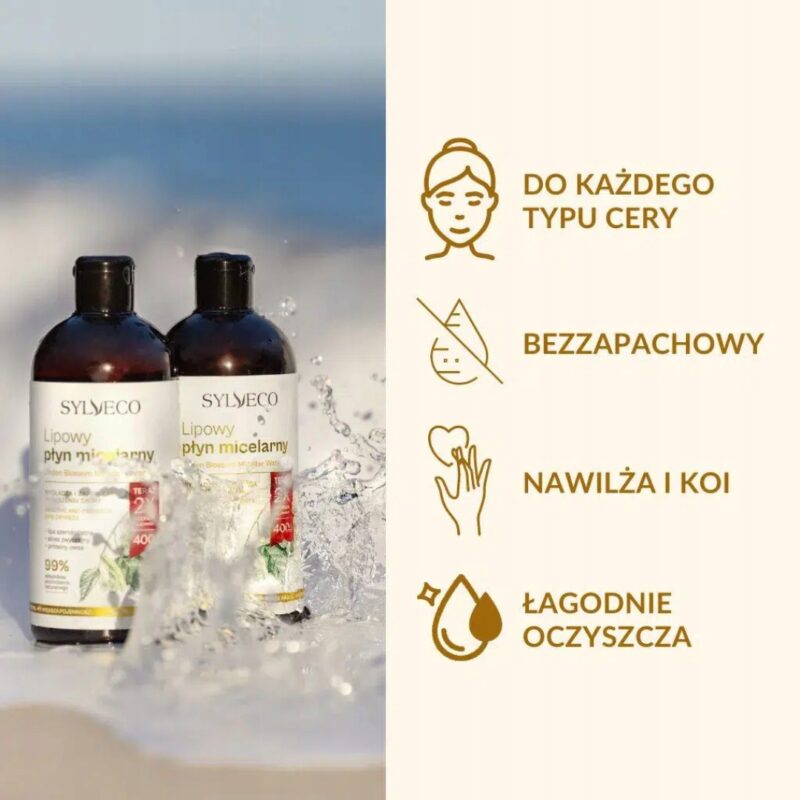 SYLVECO Lipowy płyn micelarny dla cery wrażliwej i podrażnionej, 400ml - obrazek 8
