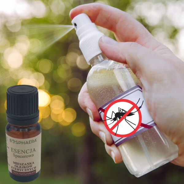 Esencja spacerowa Na komary, Przeciw Owadom olejki eteryczne 10ml Bosphaera - obrazek 2