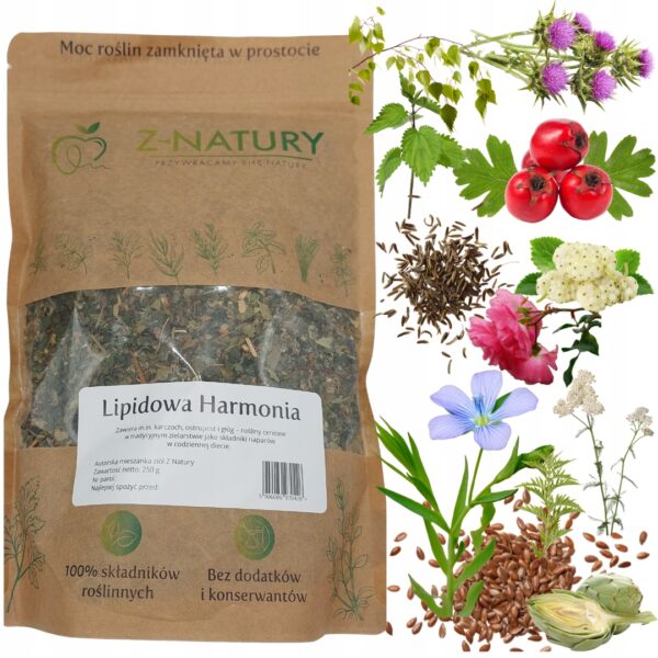 Karczoch i Ostropest - Lipidowa Harmonia, mieszanka ziół Z-Natury 250g