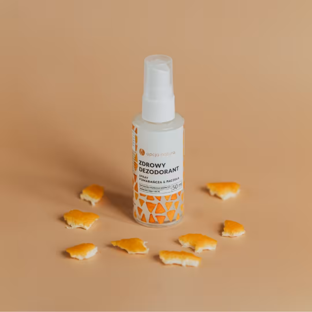 Dezodorant w SPRAYU Pomarańcza & Paczula - Opcja Natura, naturalny z sodą - obrazek 3