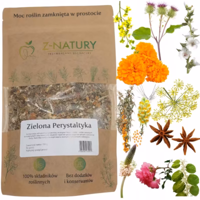 Prawoślaz i Kruszyna - Zielona Perystaltyka, mieszanka ziół Z-Natury 150 g