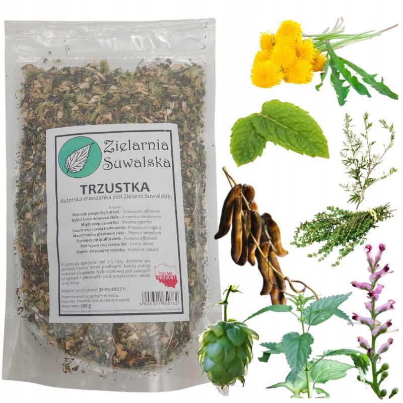Zioła Trzustka 200g autorska mieszanka ziołowa Zielarni Suwalskiej