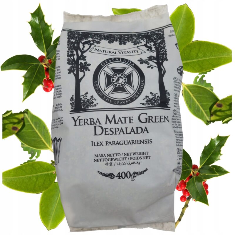Yerba Mate Green DESPALADA 400g czysta forma natury, bez dymu i goryczy