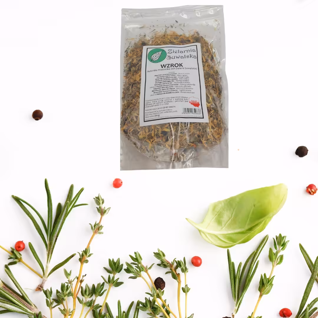 Zielarnia Suwalska - Mieszanka Ziołowa Wzrok 200g | luteina, antocyjany - obrazek 2