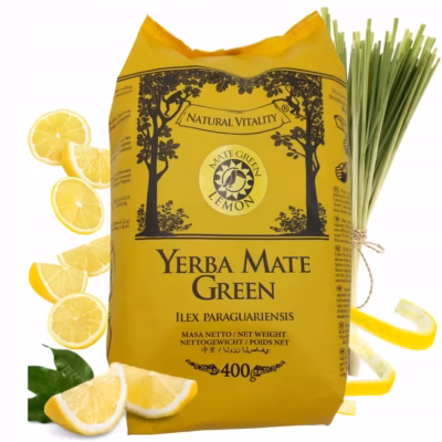 Yerba Mate Green LEMON 400 g - cytrynowe orzeźwienie prosto z natury
