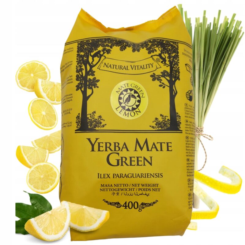 Yerba Mate Green LEMON 400 g - cytrynowe orzeźwienie prosto z natury