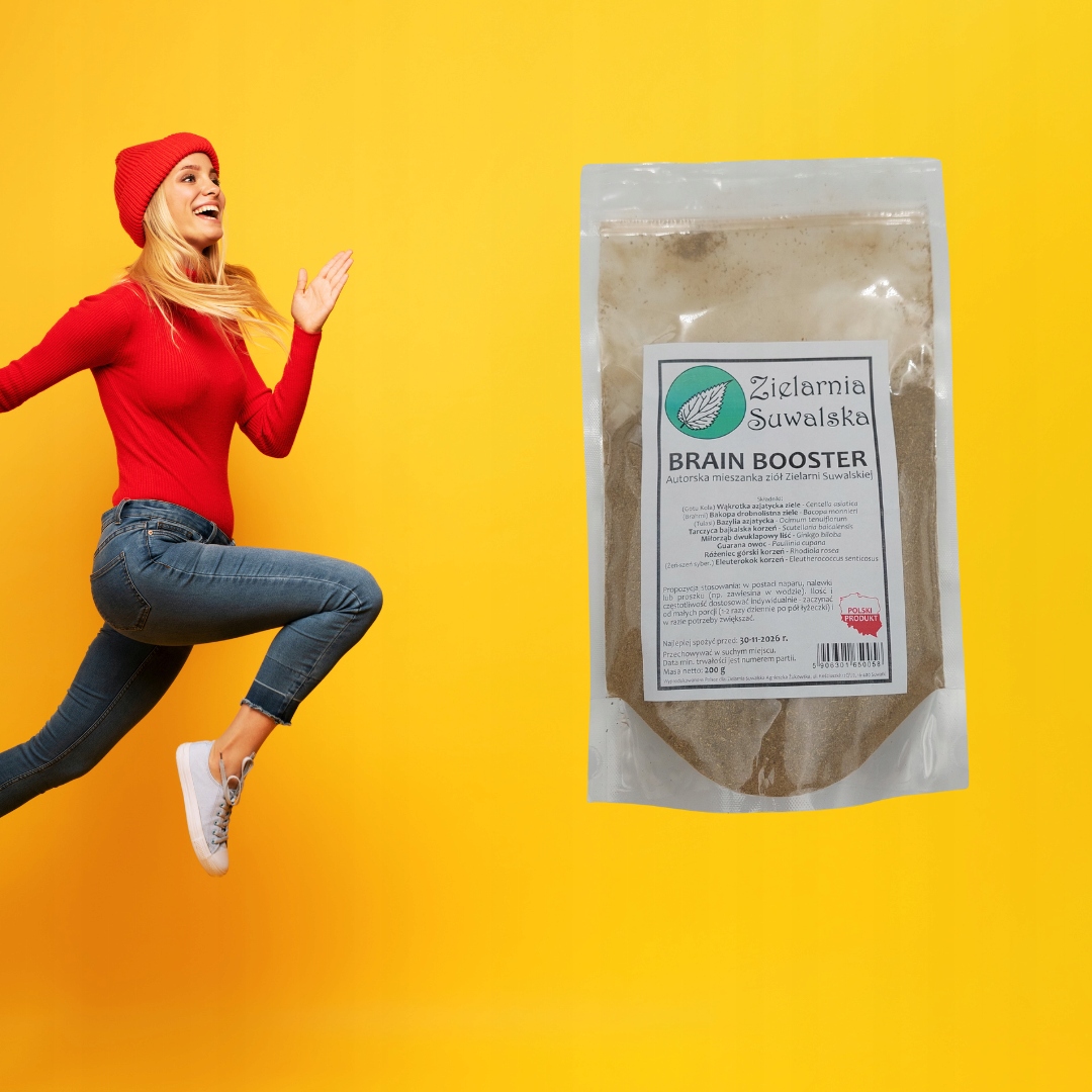 Brain Booster 200 g Zielarnia Suwalska autorska mieszanka ziołowa ziół - obrazek 4