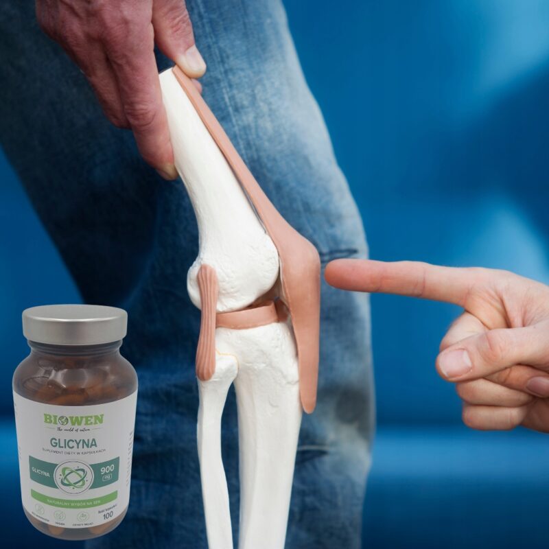 Biowen Glicyna 900mg czysta 100 kap vege sen, regeneracja i układ nerwowy - obrazek 5